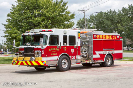 Roberts park FPD fire apparatus Engine 32 Spartan Crimson Larry Shapiro photographer shapirophotography.net